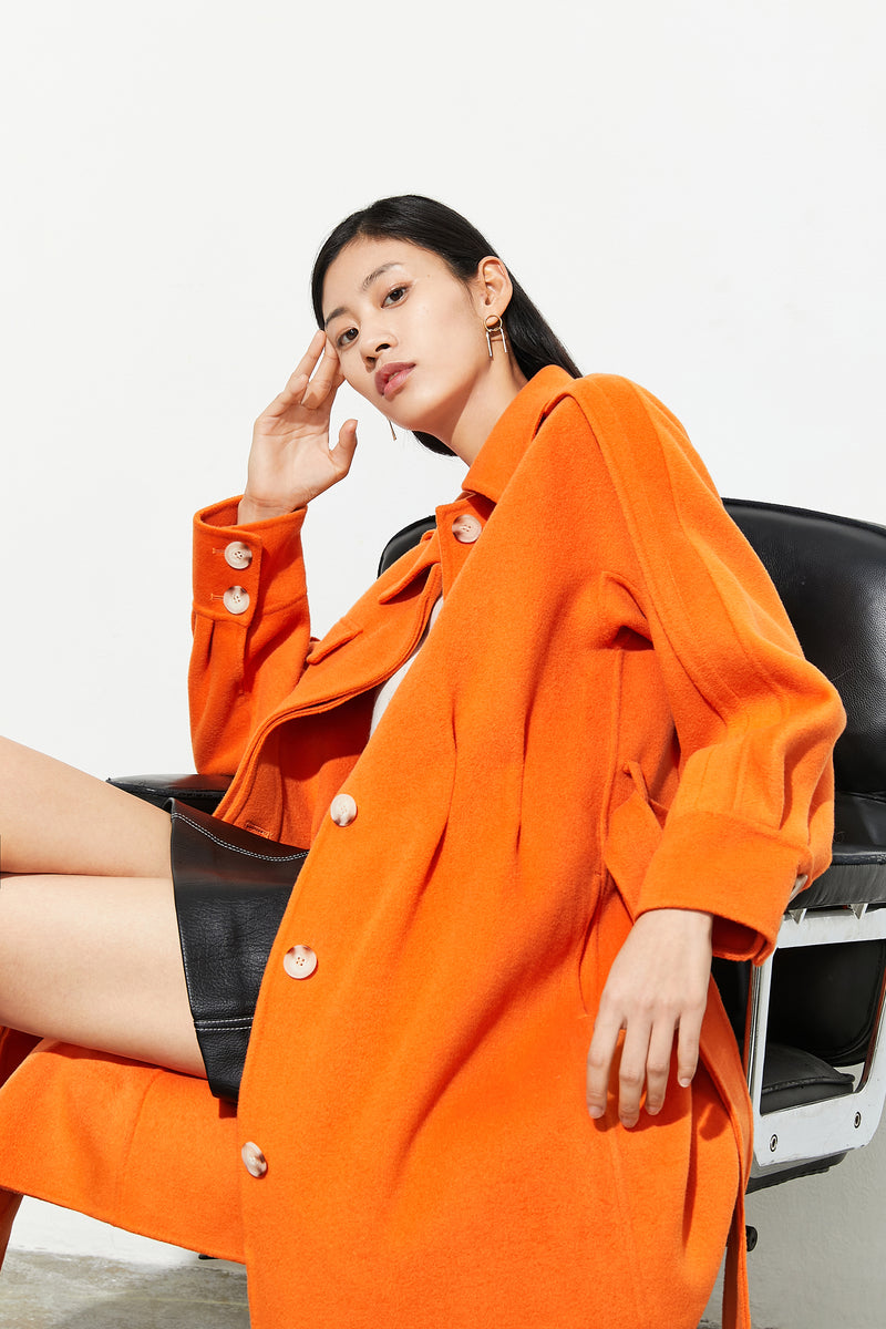 Lys - Manteau - Orange Fluoescéine