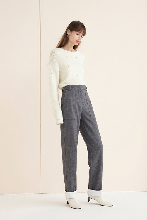 Lily - Pantalon - Gris Clair