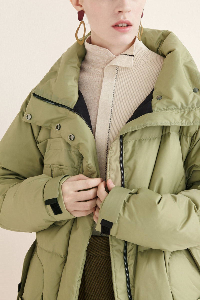 Lily - Doudoune - Vert Moutarde