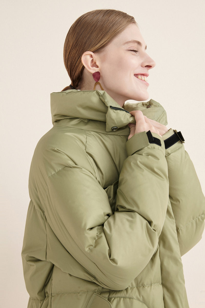 Lily - Doudoune - Vert Moutarde