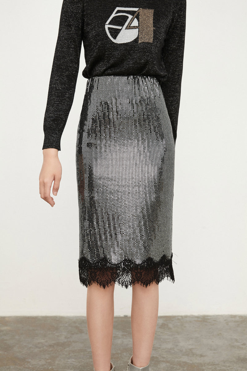 Lily - Jupe - Argent Clair