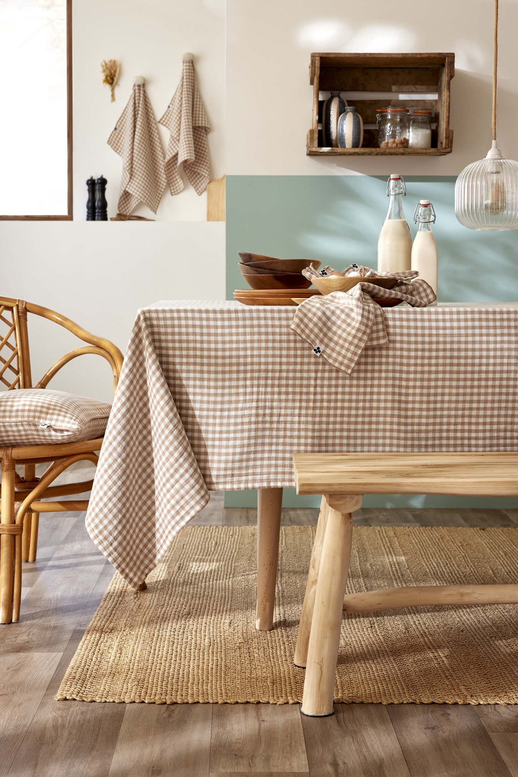 Vickie - Tablecloth - Yarn-Dyed Cotton Gauze - String