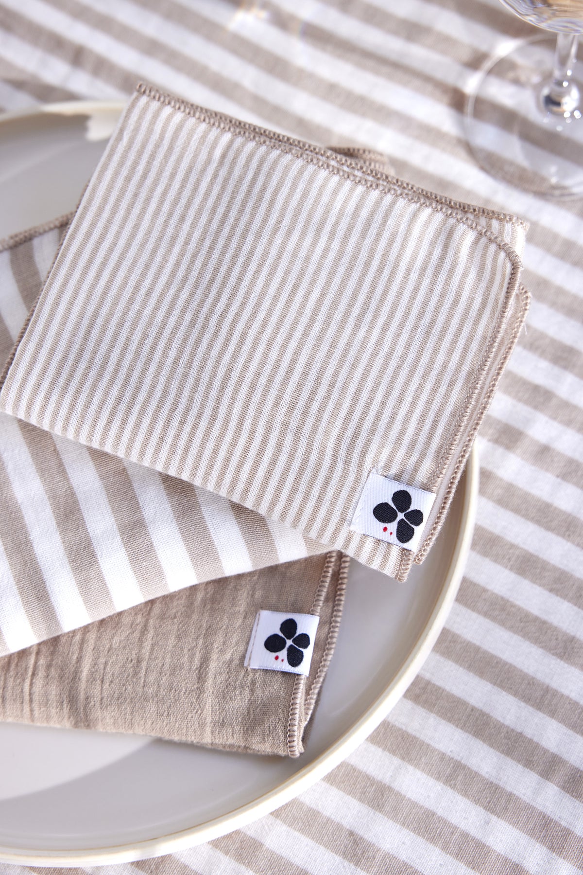 Romie - Table Napkin - Yarn-Dyed Woven Cotton Gauze - String