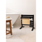 Warm Towel Mini - Porte-Serviette Électrique 150W Avec Pieds + Étagère - Noir