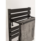 Warm Towel Pro 500/1500W - Sèche-Serviettes Électrique Avec Chauffage & Wifi Avec Étagère 3 Barres- Noir