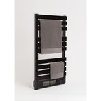 Warm Towel Pro 500/1500W - Sèche-Serviettes Électrique Avec Chauffage & Wifi Avec Étagère 3 Barres- Noir