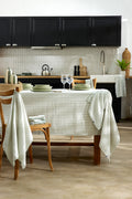 Romie - Tablecloth - Yarn-Dyed Cotton Gauze - Eucalyptus