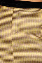 Jupe Selene Pied De Poule Yellow Fabriquée En Italie