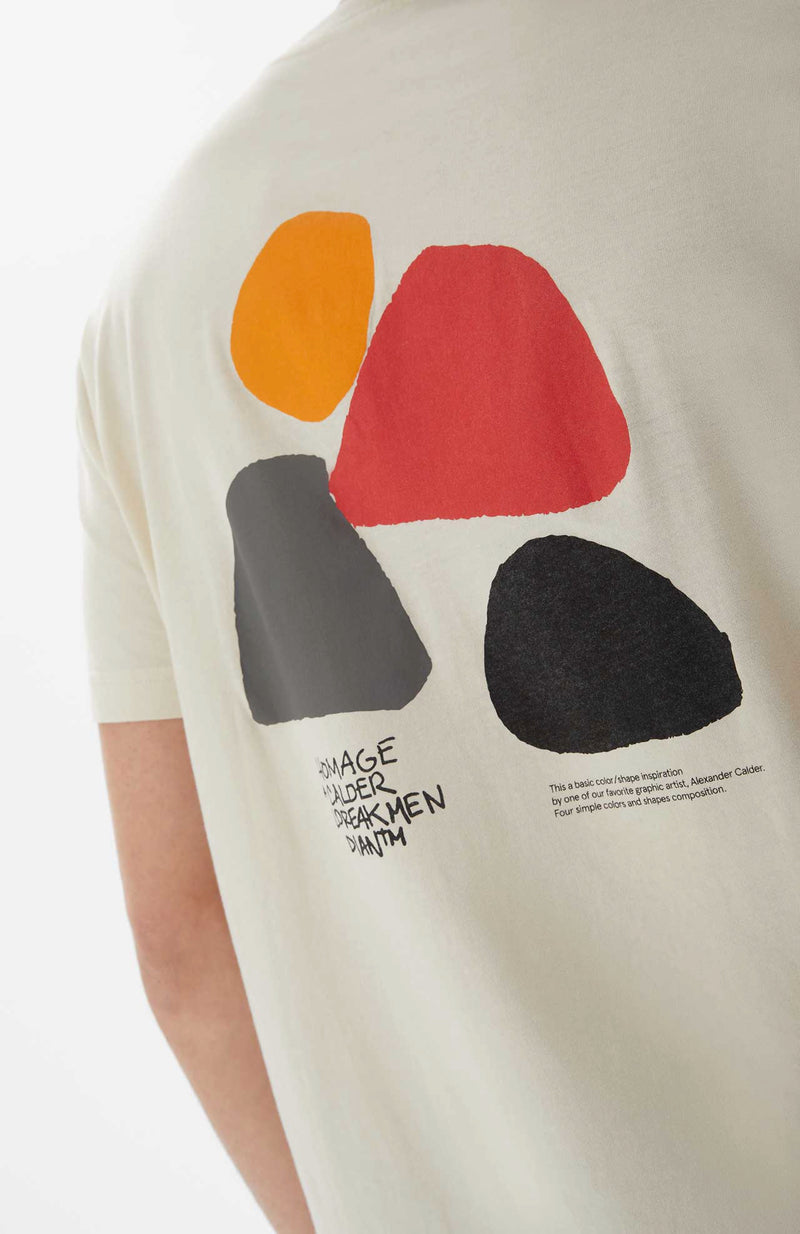 T-Shirt Calder Graphic - Ecru - Homme