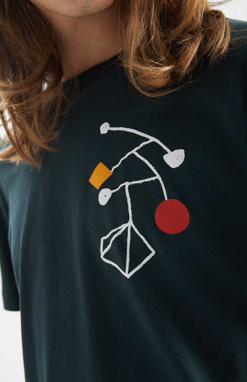 T-Shirt Calder Mobile - Fisherman Green - Homme