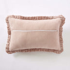 Romie - Coussin - Gaze De Coton Tissée Teinte - Abricot