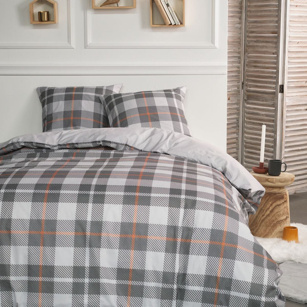 Bedding Set - Flannel - Steel
