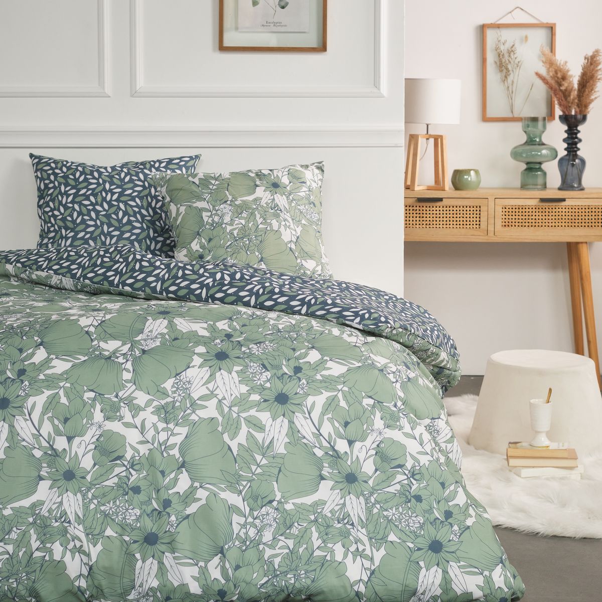 Bed Set - Flannel - Green