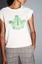 T-Shirt Robbie Blason Green Fabriquée Au Portugal