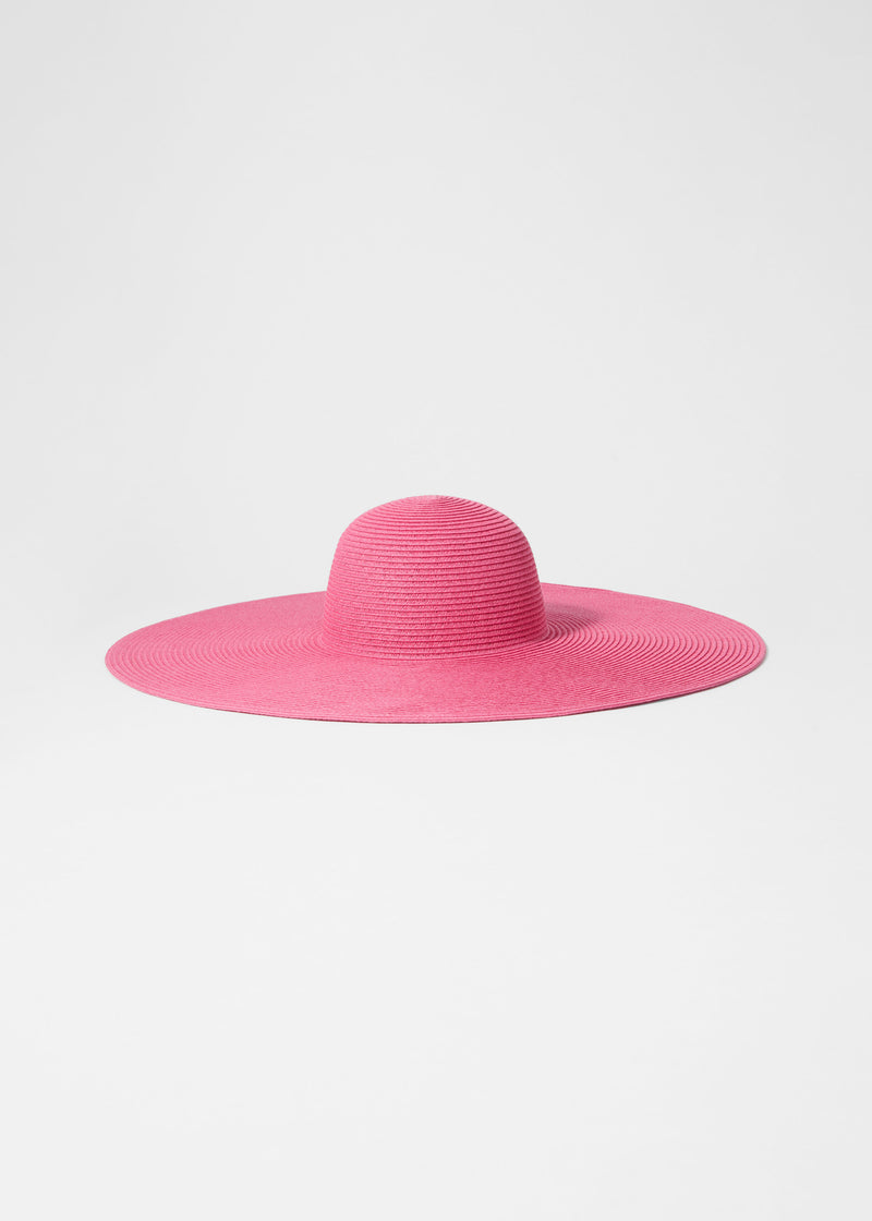 Hat Parma Oversized Straw Hat - Pink - Women