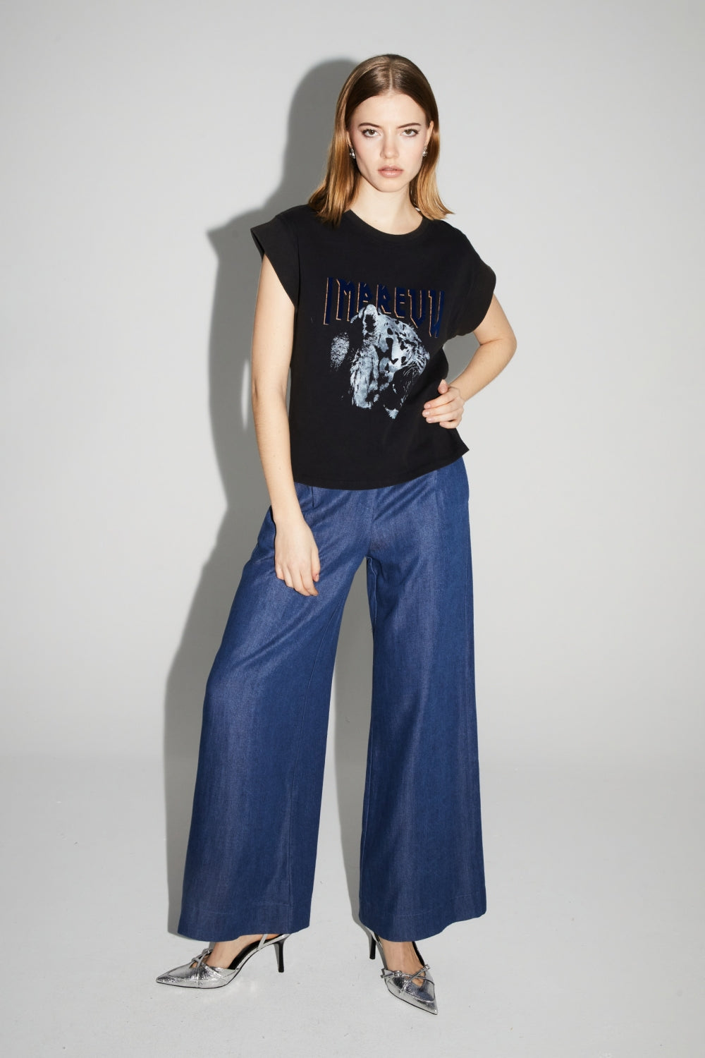 Le Sweatshirt Eddie Broderie Leo Black