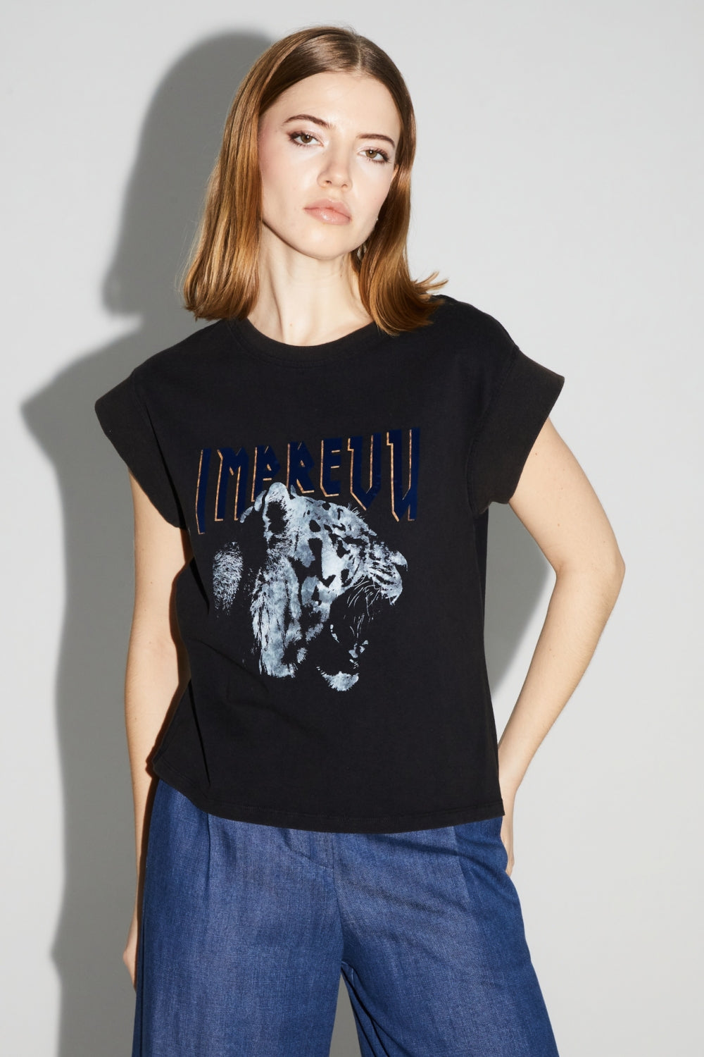 Le Sweatshirt Eddie Broderie Leo Black