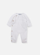 Combinaison En Coton Petits Chats - Blanc