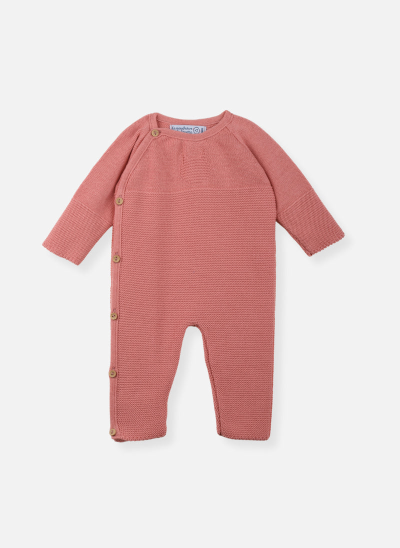 Combinaison En Coton Petits Chats - Bouton De Rose