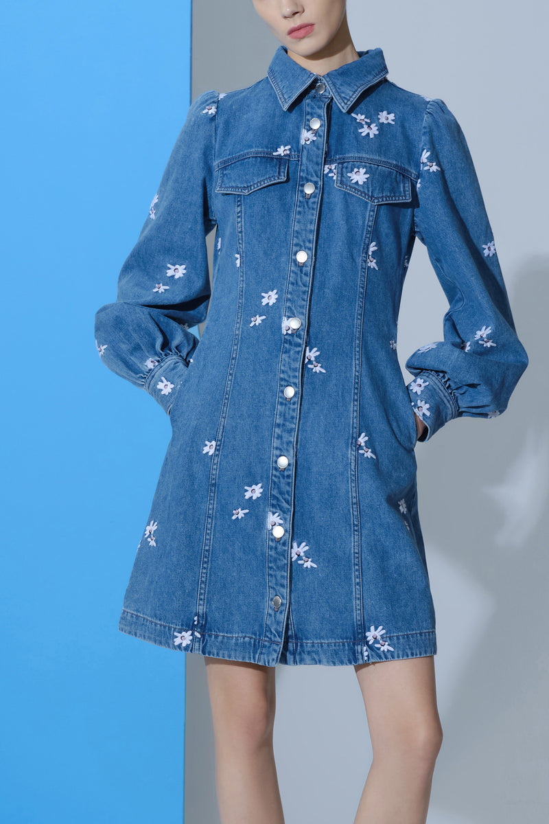 Lily - Robe - Bleu Cascade