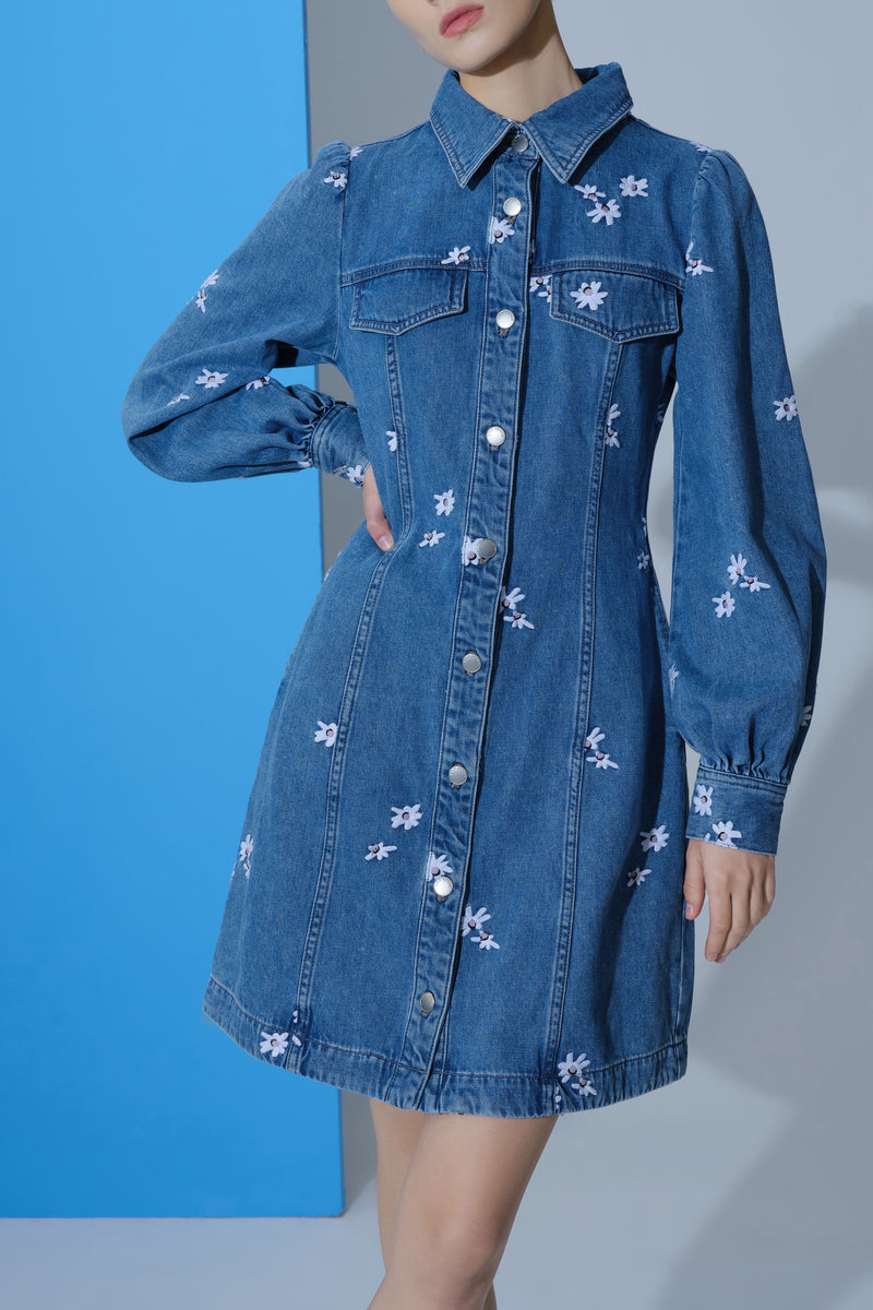 Lily - Robe - Bleu Cascade