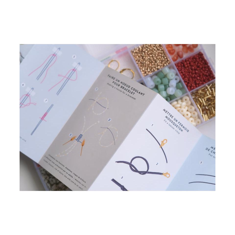 Maxi Matcha Box - Cuentas y fornituras con 20 compartimentos para la fabricación de joyas