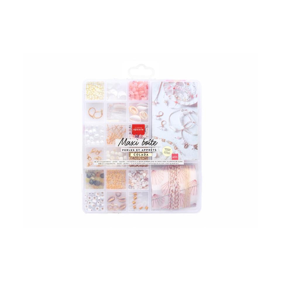 Maxi Piña Colada Box - 20 Compartments Beads & Findings For Jewelry Making