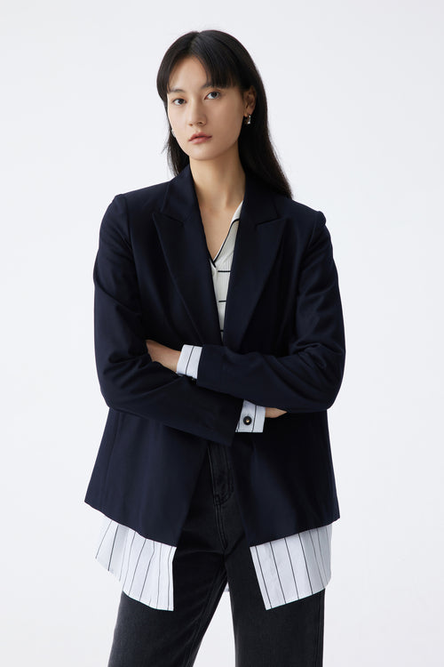 Lily - Blazer - Bleu Marine