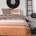 Sunshine - Parure De Lit Motif 13.36 - Orange