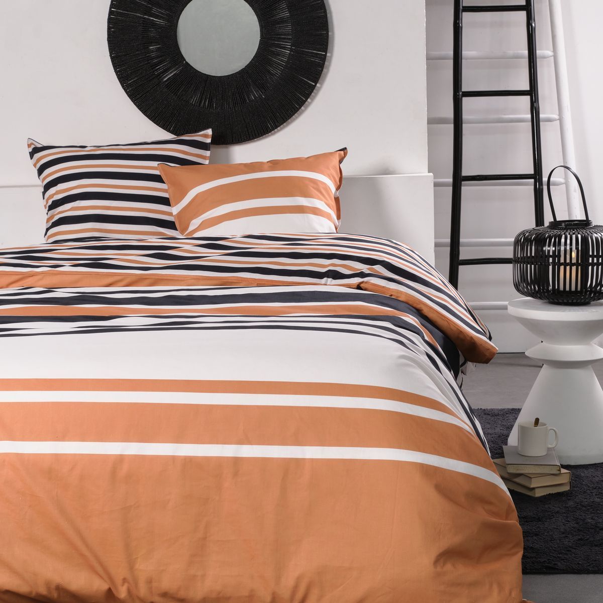 Sunshine - Parure De Lit Motif 13.36 - Orange