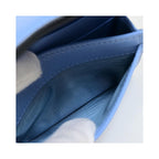 Porte-Cartes Christian Dior Dior Saddle Cuir - Bleu
