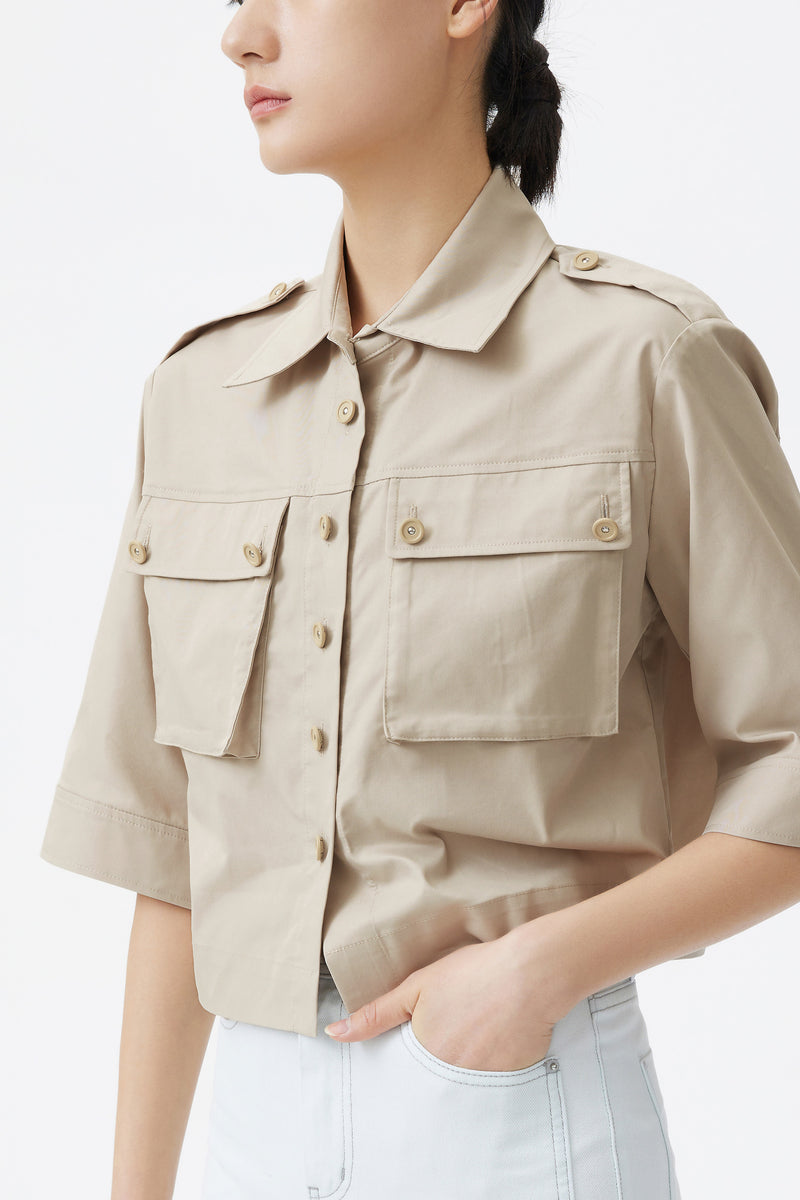 Lily - Chemise - Beige Clair Café