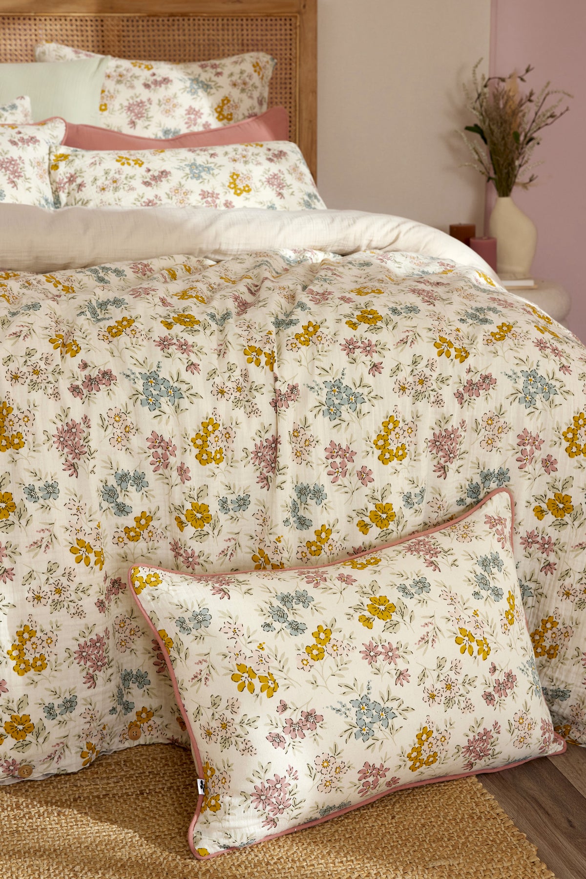 Adele - Housse De Couette - Gaze De Coton Imprimée - Pampa