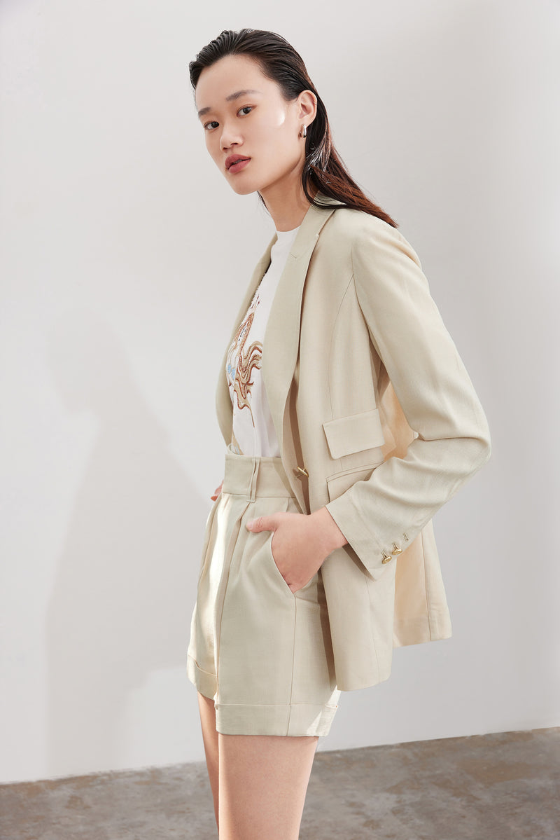 Lily - Blazer - Beige