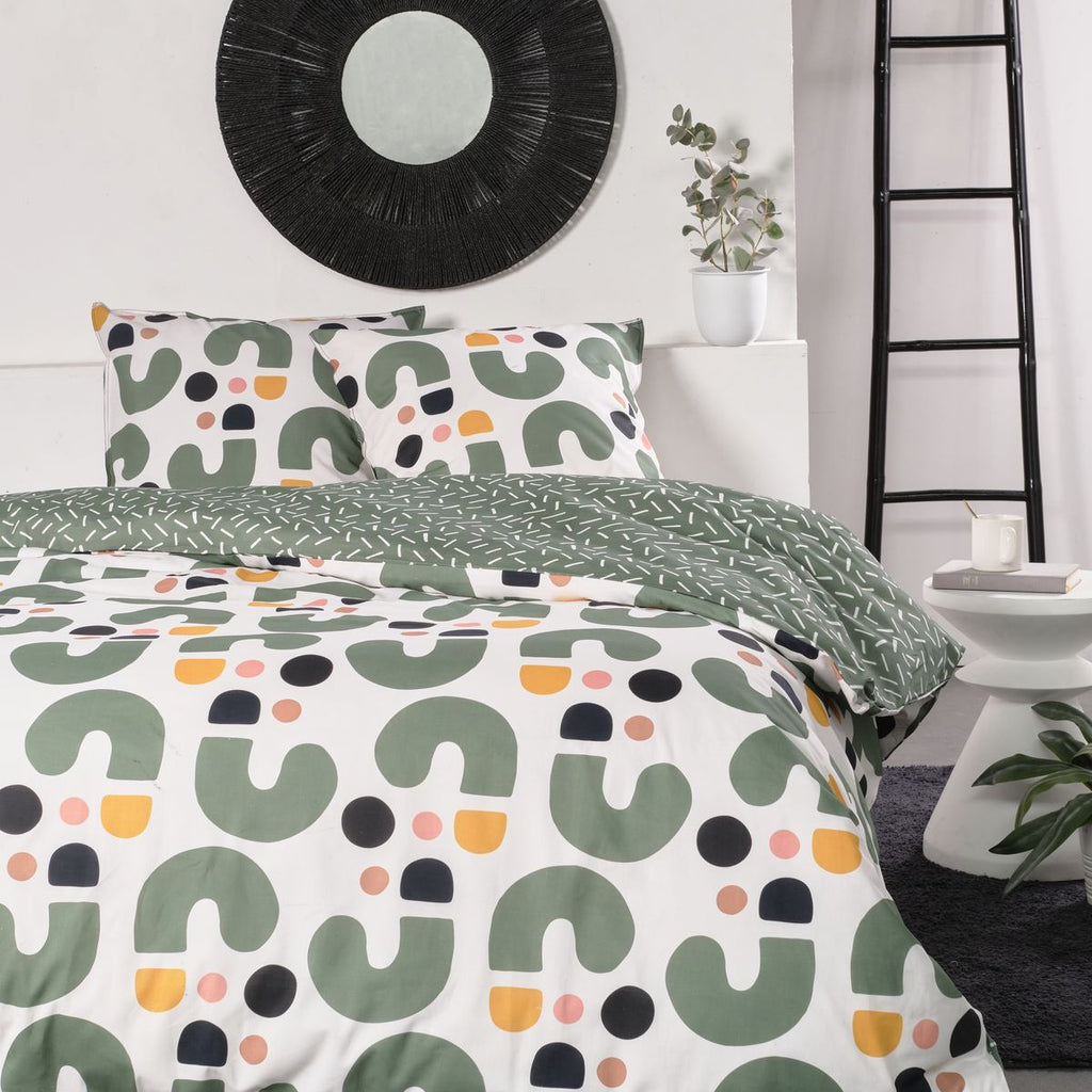 Sunshine - Patterned Bedding Set 13.48 - White