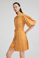 Lily - Robe - Brun Doré