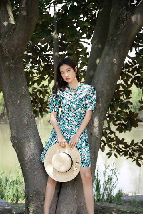 Lily - Robe - Vert Pâle