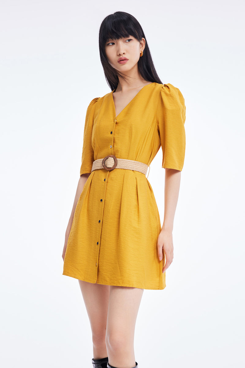 Lily - Robe - Jaune Mangue