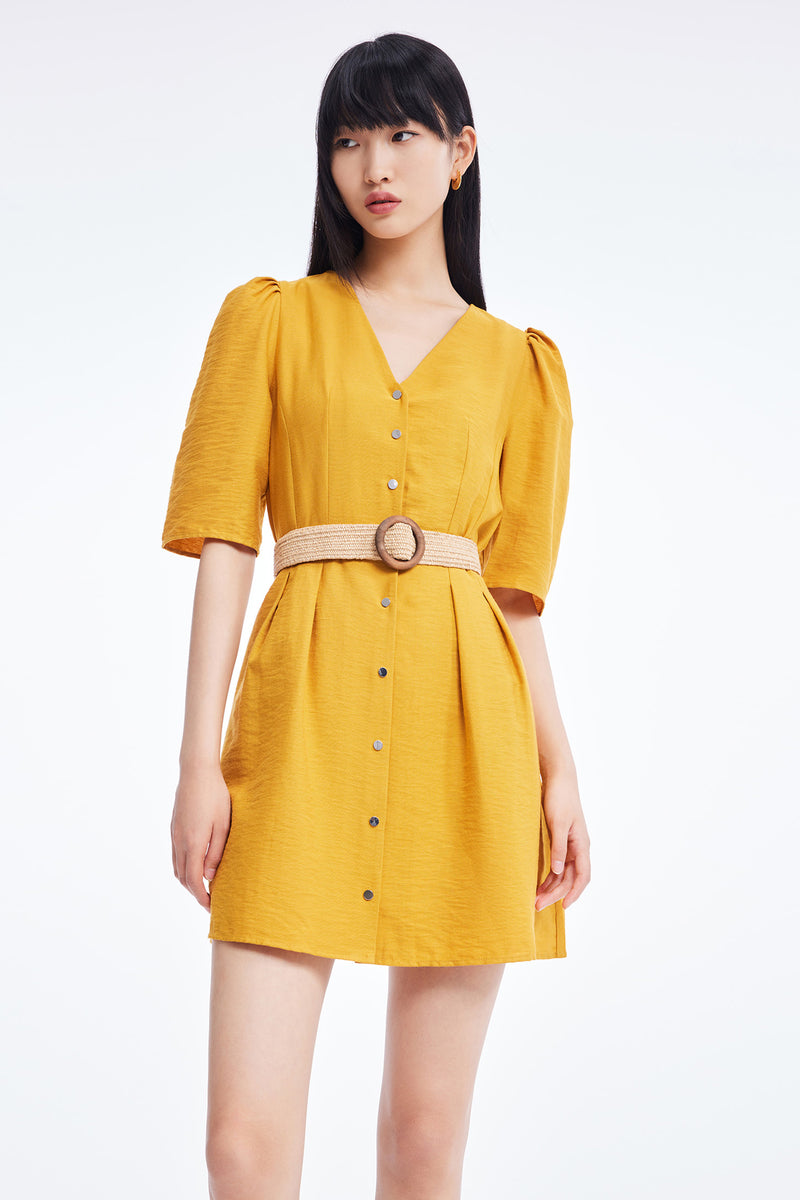 Lily - Robe - Jaune Mangue