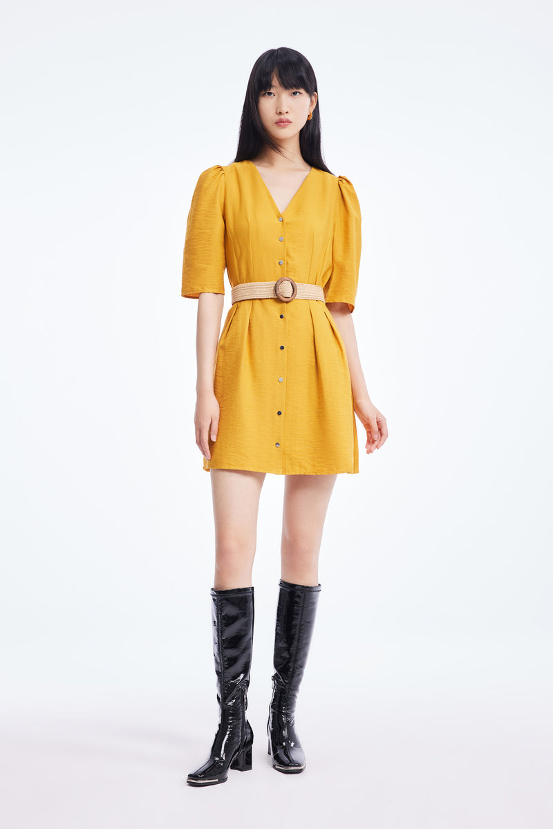 Lily - Robe - Jaune Mangue
