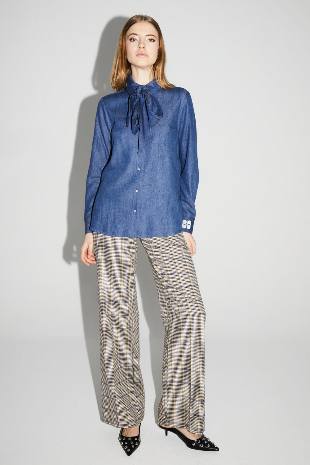 Chemise Lou Lyocell Blue Fabriqué En Italie