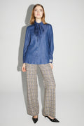 Chemise Lou Lyocell Blue Fabriqué En Italie