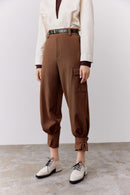 Lily - Pantalon - Café