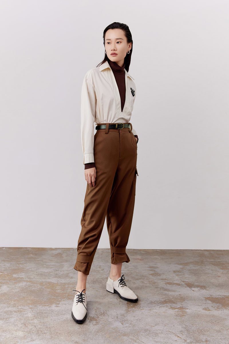 Lily - Pantalon - Café