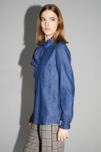 Chemise Lou Lyocell Blue Fabriqué En Italie