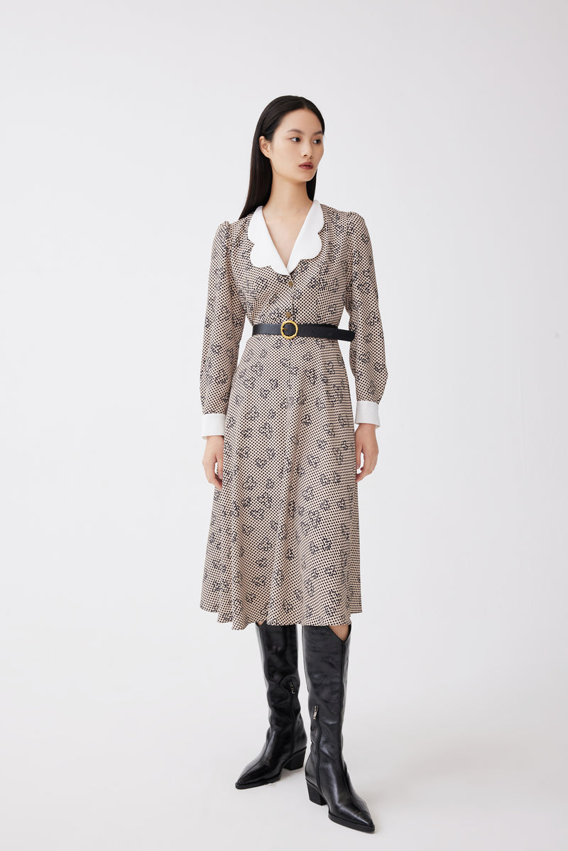 Lily - Robe - Café Camel