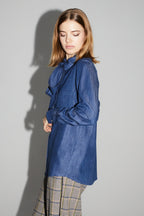 Chemise Lou Lyocell Blue Fabriqué En Italie