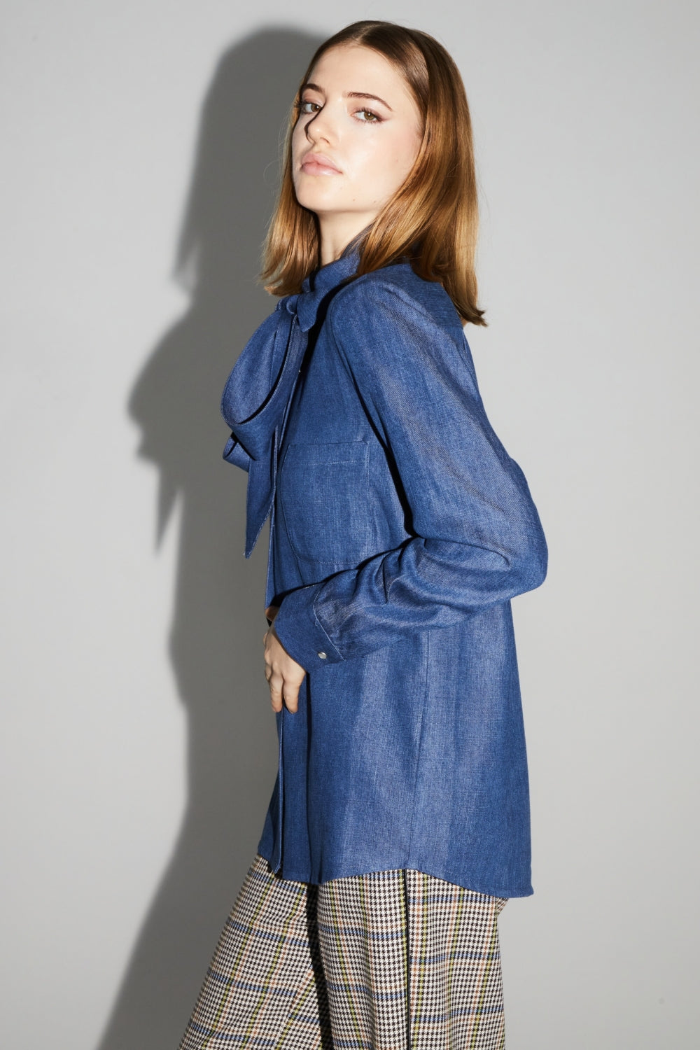Chemise Lou Lyocell Blue Fabriqué En Italie