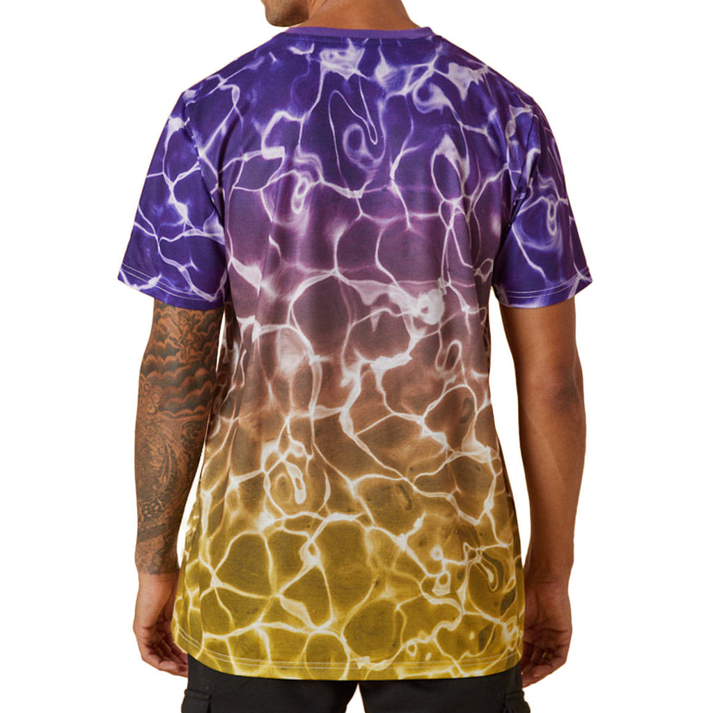 Tee-Shirt New Era La Lakers Nba Team Colour Water Print