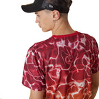 Tee-Shirt New Era Chicago Bulls Nba Team Colour Water Print